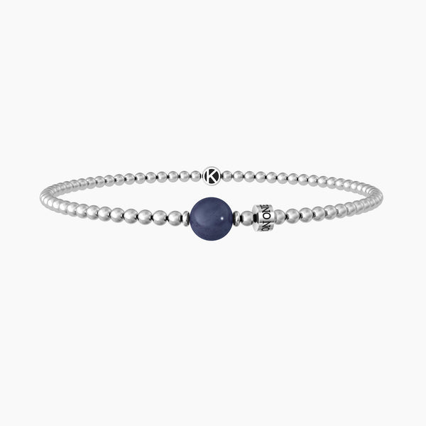 Bracciale elastico uomo con sodalite blu ONE IN A MILLION - Gioielleria Fondente
