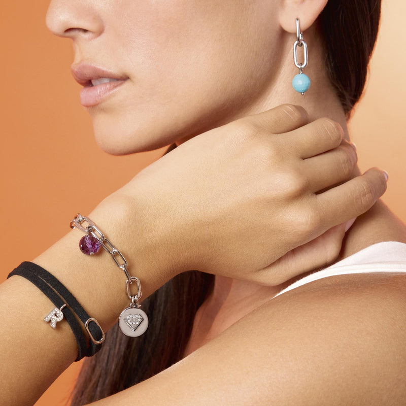 Bracciale in acciaio maglia larga BON TON - Gioielleria Fondente