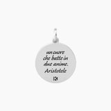 Ciondolo tondo con frase amicizia ANIMA | CUORE - Gioielleria Fondente