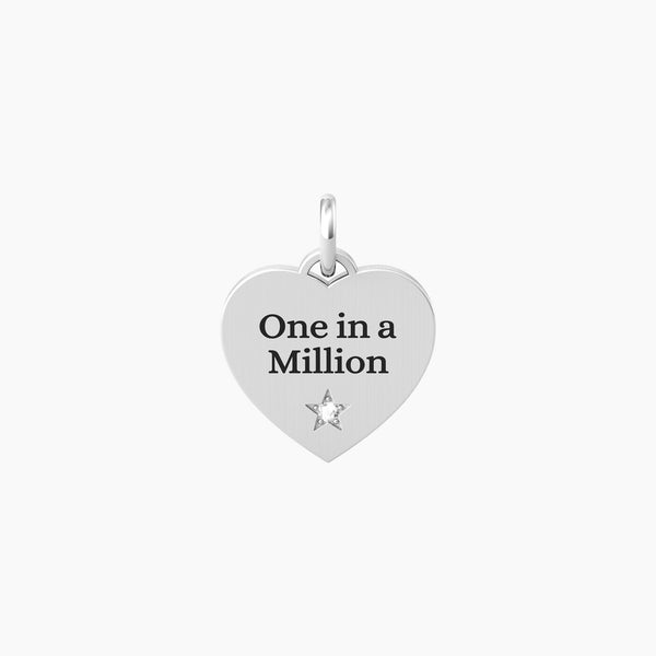 Ciondolo cuore con scritta one in a million CUORE | ONE IN A MILLION - Gioielleria Fondente