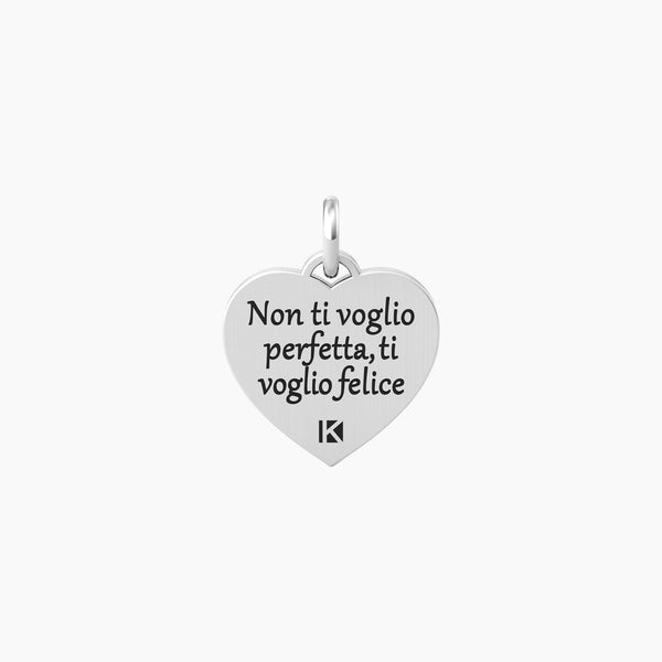 Ciondolo cuore con scritta mamma MAMMA | FELICITÀ - Gioielleria Fondente