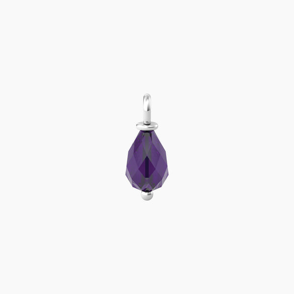 Ciondolo con quarzo viola taglio briolette ENERGIA | POSITIVITÀ - Gioielleria Fondente