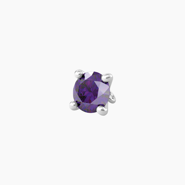 Ciondolo con zircone viola taglio diamante ENERGIA | OBIETTIVO - Gioielleria Fondente
