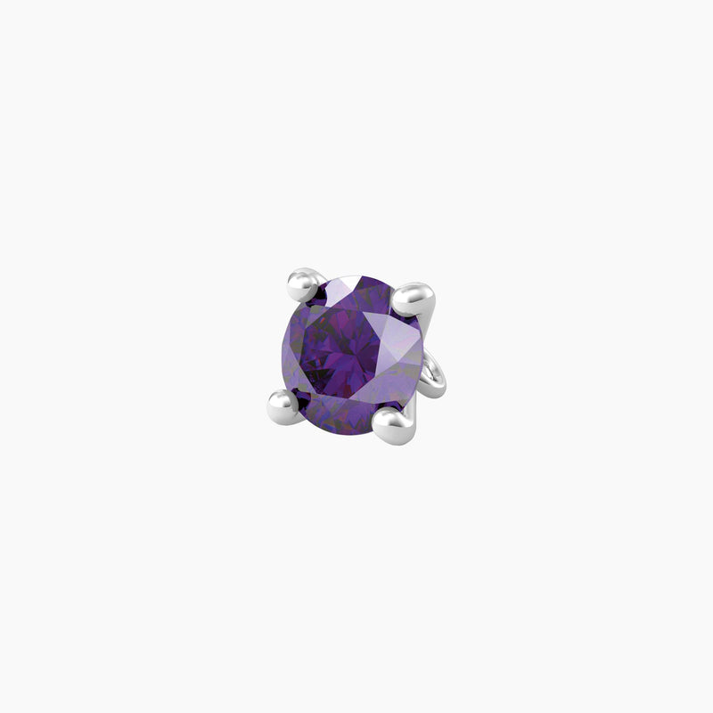 Ciondolo con zircone viola taglio diamante ENERGIA | OBIETTIVO - Gioielleria Fondente