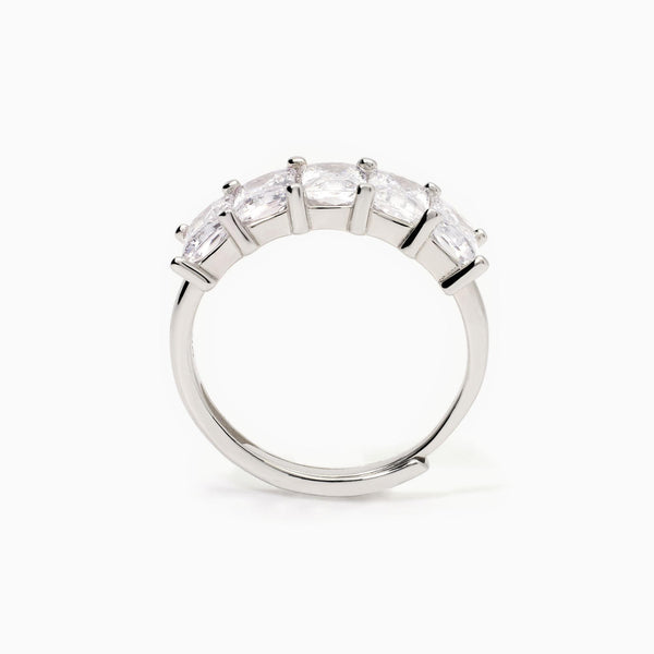 Anello donna in argento con zirconi VALENTINA - Gioielleria Fondente