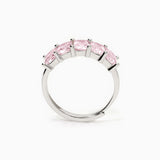 Anello donna in argento con zirconi rosa VALENTINA