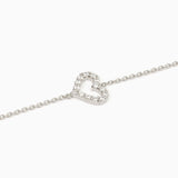 Bracciale donna in argento con cuore HAPPY LOVE - Gioielleria Fondente