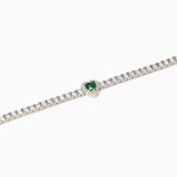 Bracciale tennis donna con smeraldo LOVE AFFAIR - Gioielleria Fondente