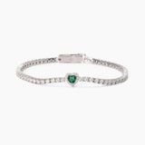 Bracciale tennis donna con smeraldo LOVE AFFAIR - Gioielleria Fondente