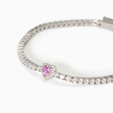 Bracciale tennis donna con tormalina sintetica LOVE AFFAIR - Gioielleria Fondente