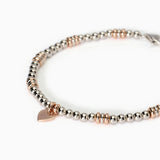 Bracciale in argento placcato oro rosa con cuore LITTLE MIX - Gioielleria Fondente