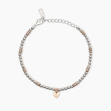 Bracciale in argento placcato oro rosa con cuore LITTLE MIX - Gioielleria Fondente