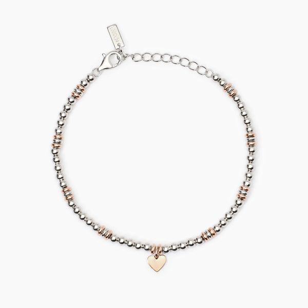 Bracciale in argento placcato oro rosa con cuore LITTLE MIX - Gioielleria Fondente