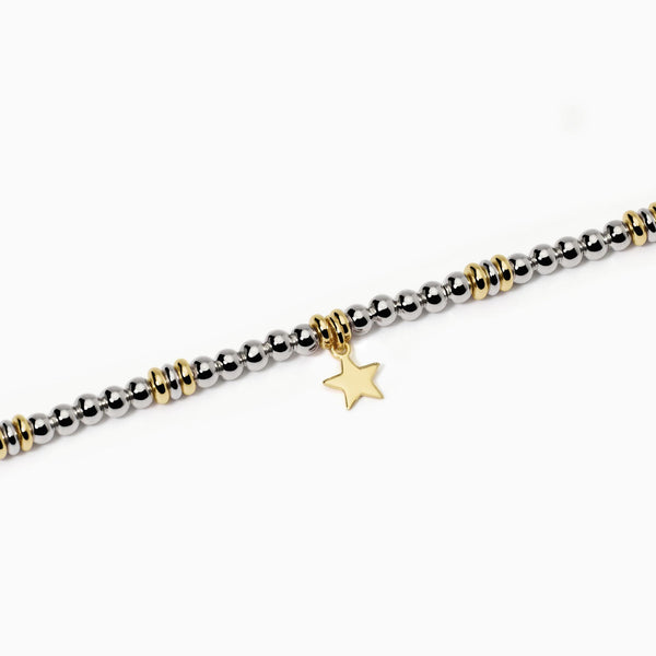 Bracciale in argento placcato oro con stella LITTLE MIX - Gioielleria Fondente