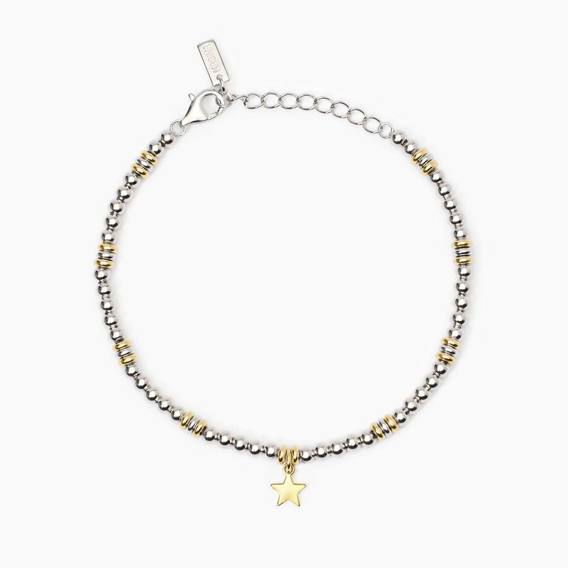 Bracciale in argento placcato oro con stella LITTLE MIX - Gioielleria Fondente