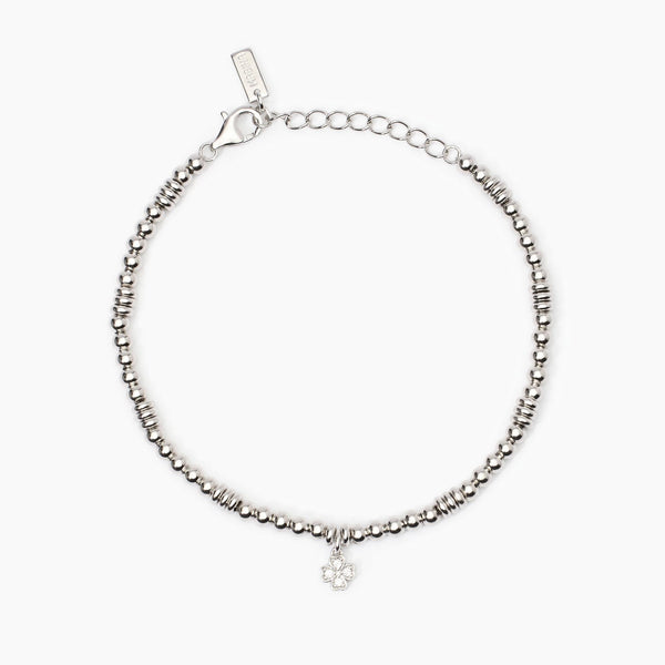 Bracciale donna in argento con quadrifoglio LITTLE MIX - Gioielleria Fondente