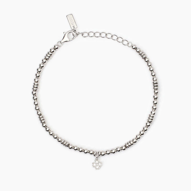 Bracciale donna in argento con quadrifoglio LITTLE MIX - Gioielleria Fondente