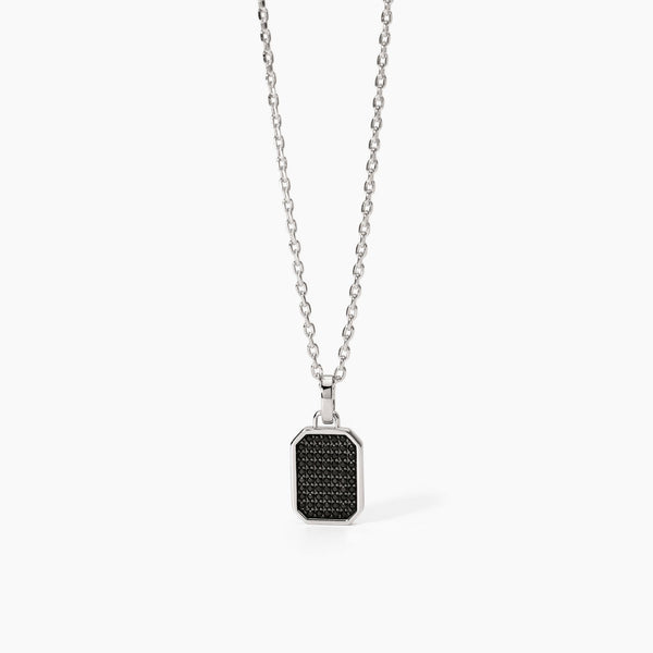 Collana uomo in argento con ciondolo ottagonale Primo Capitano