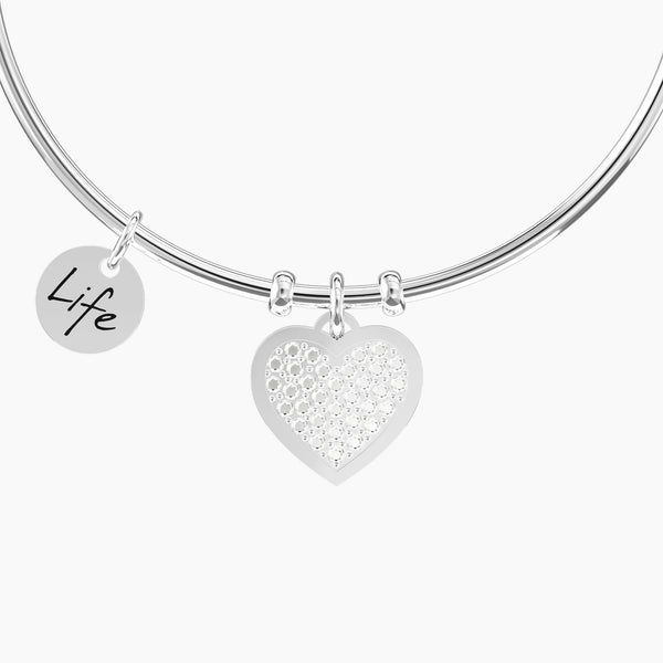 Bracciale rigido con cuore CUORE | FAMIGLIA