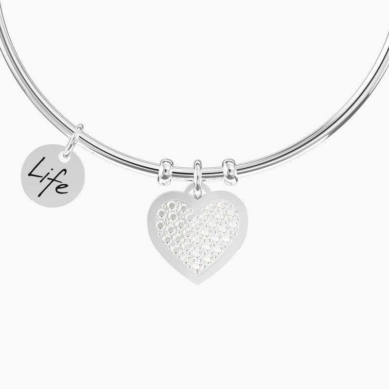 Bracciale rigido con cuore CUORE | FAMIGLIA
