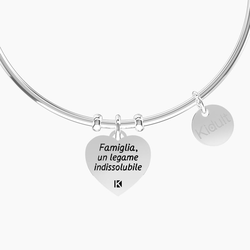 Bracciale rigido con cuore CUORE | FAMIGLIA
