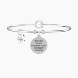 Bracciale rigido con ciondolo amica AMICIZIA PER SEMPRE