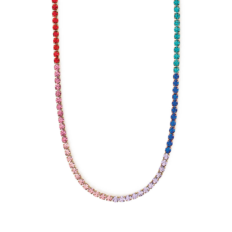 Girocollo in acciaio 316L PVD giallo cristalli