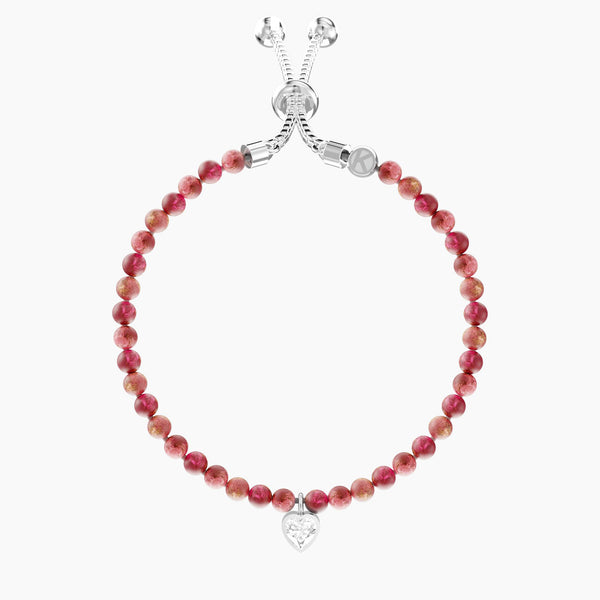 Bracciale regolabile con diaspro rosso ENERGIA | SOGNI