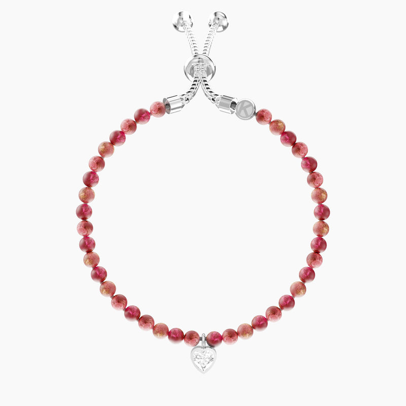 Bracciale regolabile con diaspro rosso ENERGIA | SOGNI
