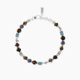 Bracciale uomo con agata nera e pietre ENERGIA | FORTUNA