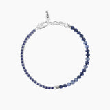 Bracciale uomo con tennis di zaffiri e sodalite blu BE DIFFERENT