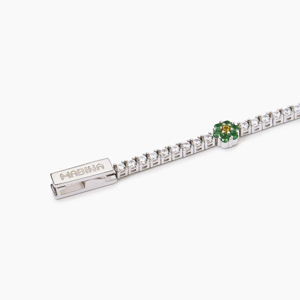 Bracciale tennis con elementi fiore FIOR FIORE