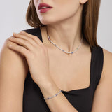Bracciale tennis con elementi fiore FIOR FIORE