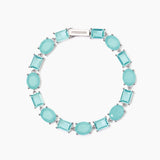 Bracciale con fusion stone glass azzurro SANTORINI