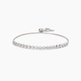 Bracciale con tennis di zirconi taglio cuore PENSIERO STUPENDO