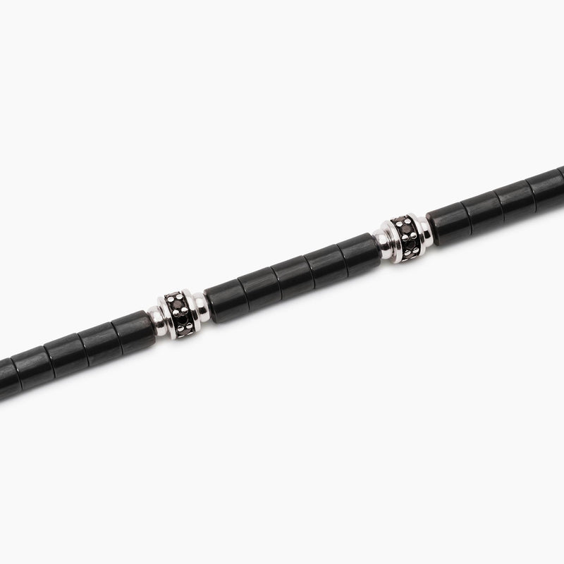 Bracciale uomo con elementi ceramica PIT STOP