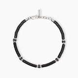 Bracciale uomo con elementi ceramica PIT STOP