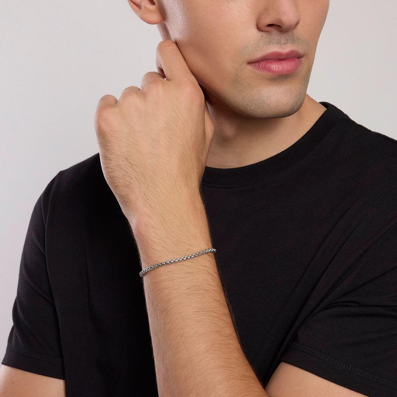 Bracciale uomo con catena veneta Box