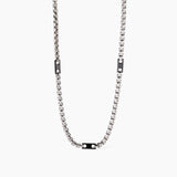 Collana uomo con elementi bruniti Active