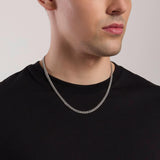 Collana uomo con catena diamantata Denim