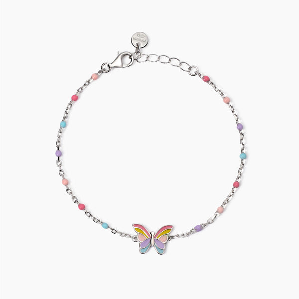 Bracciale con farfallina smaltata Butterfly