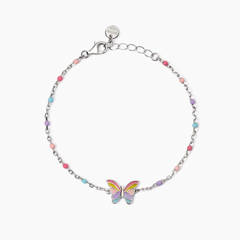 Bracciale con farfallina smaltata Butterfly