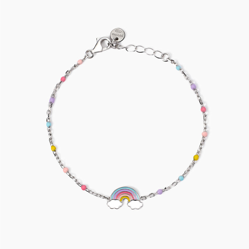 Bracciale con arcobaleno smaltato Rainbow