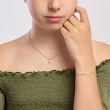 Bracciale con fiorellino smaltato Bloom