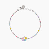 Bracciale con fiorellino smaltato Bloom