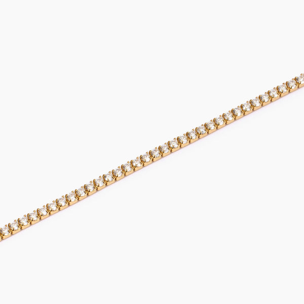 Bracciale tennis placcato oro con zirconi Mini Tennis