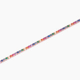 Bracciale tennis placcato oro rosa con pietre Mini Tennis