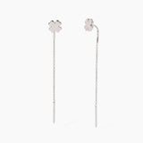 Orecchini pendenti con quadrifoglio Shiny