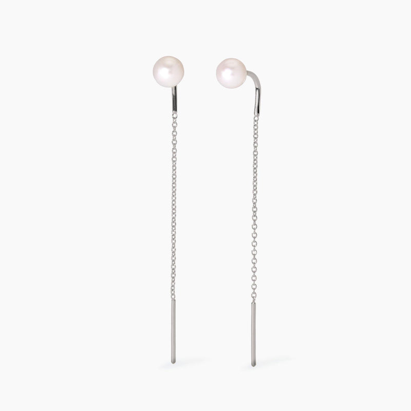 Orecchini pendenti con perle coltivate Sguardo