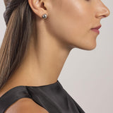 Orecchini a bottone in argento Il Tuo Momento